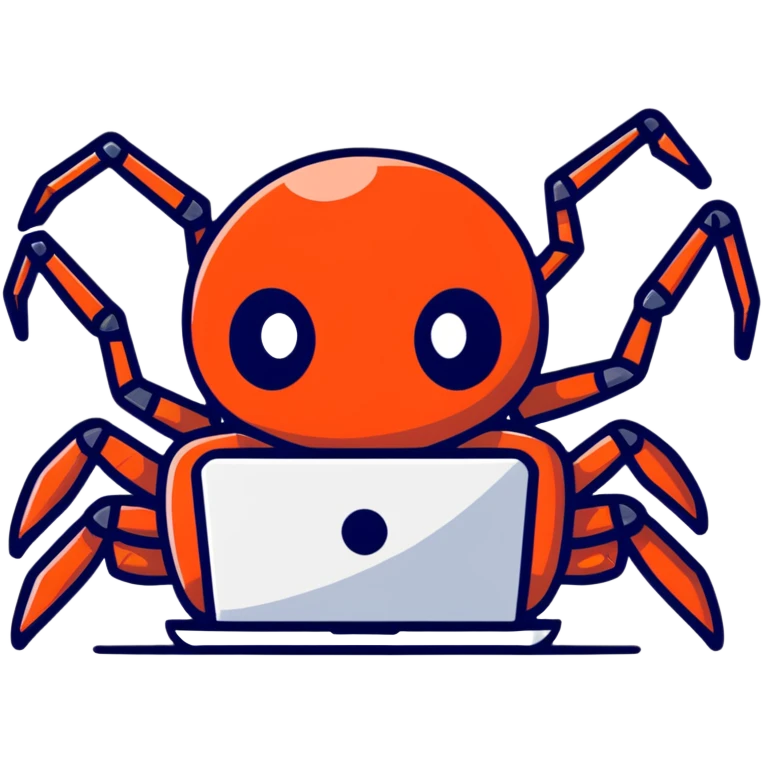 spider wearing technological devices emoji