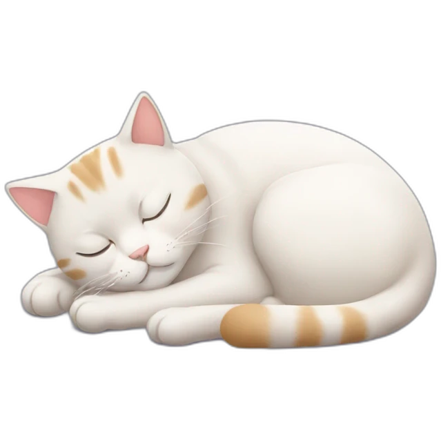 Sleeping cat emoji
