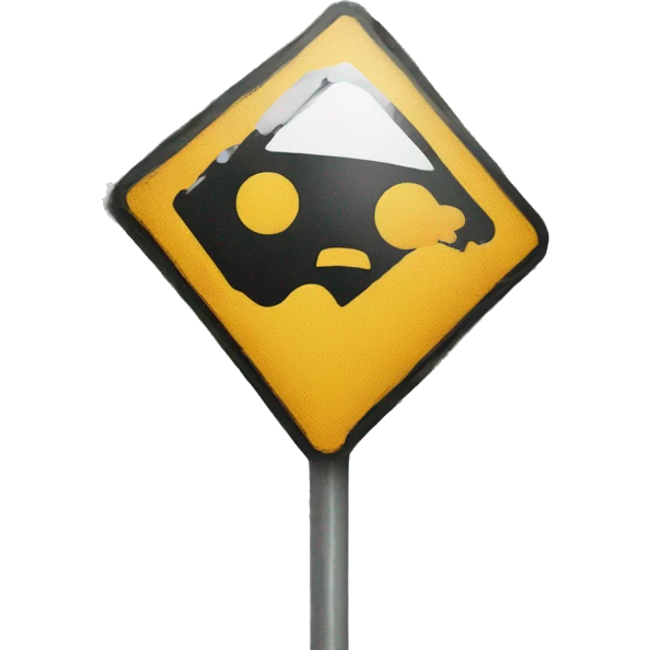 dangerous road sign emoji