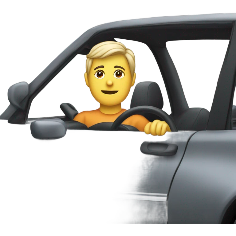 Driving car emoji