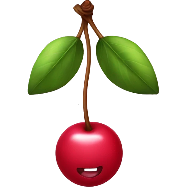 cherry with bow emoji