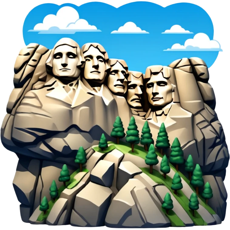 Mount Rushmore emoji
