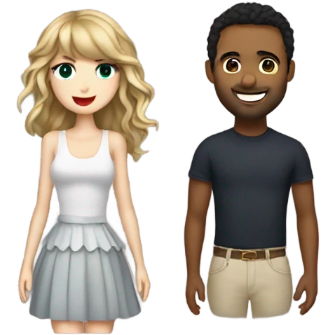 Taylor swift and ed sheran emoji