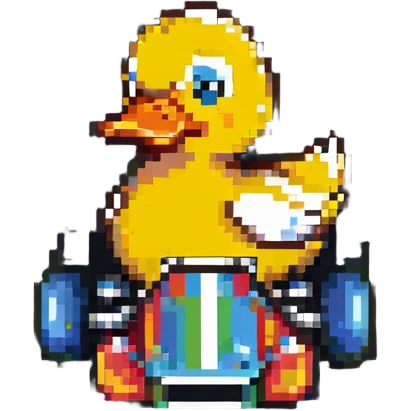 cartoon duck for a duck race emoji