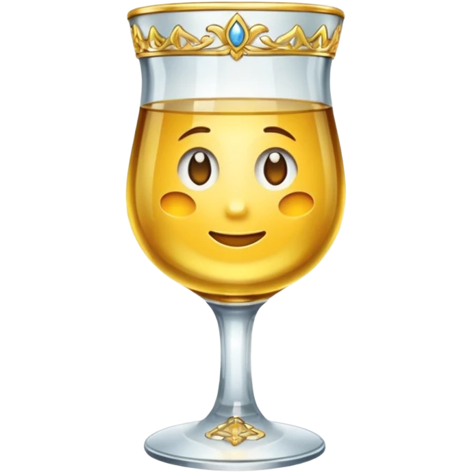 glass made of gold emoji