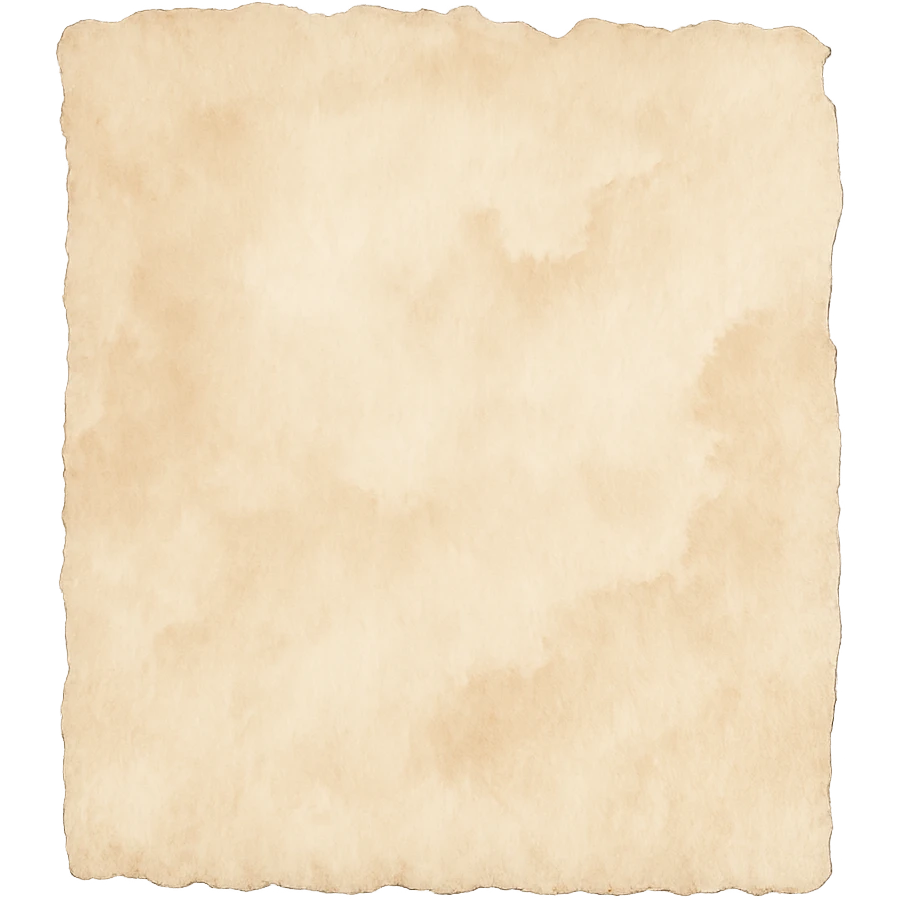 faded beige torn notebook paper scrap, watercolor texture, transparent background, no face, no hands, no legs, no characters emoji