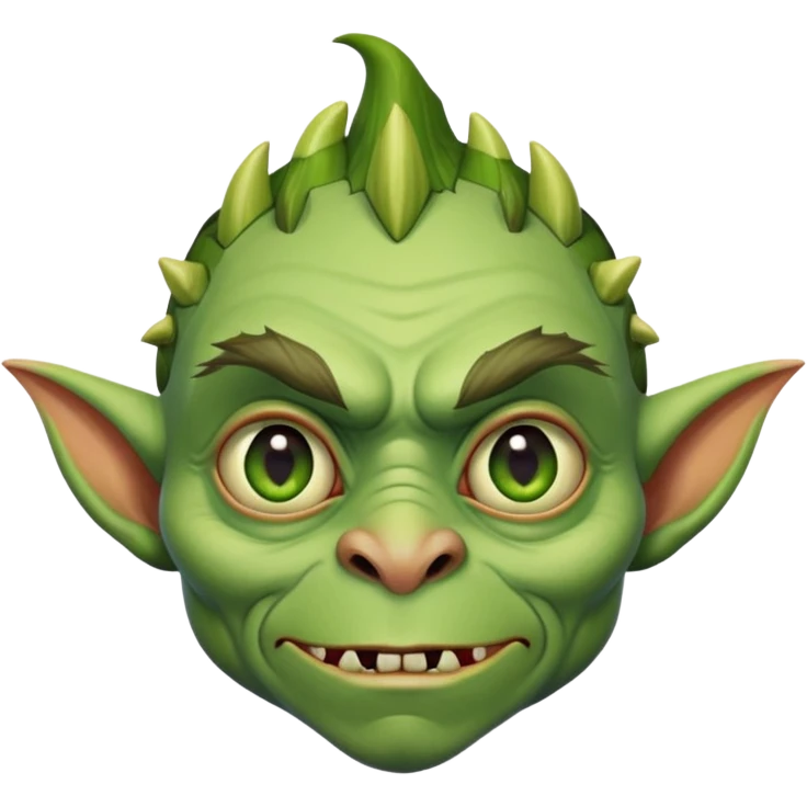 goblin with facial features closely resembling Steven Miller emoji