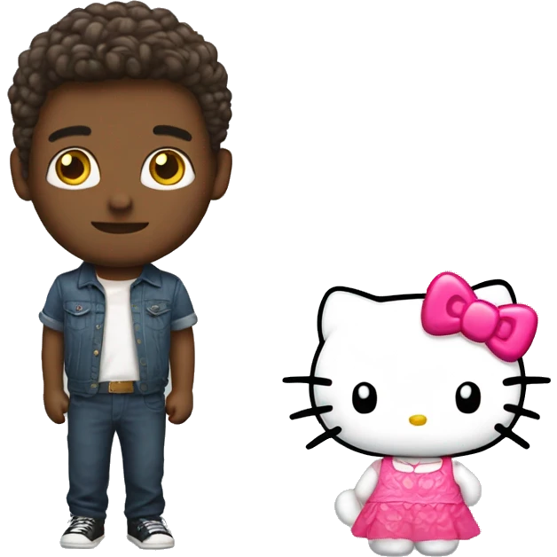 Hello kitty and Hello Daniel emoji