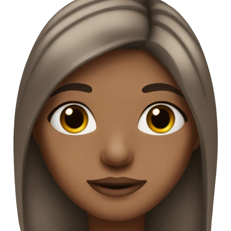 girl with eyelashes brown hair and nose piercing  emoji