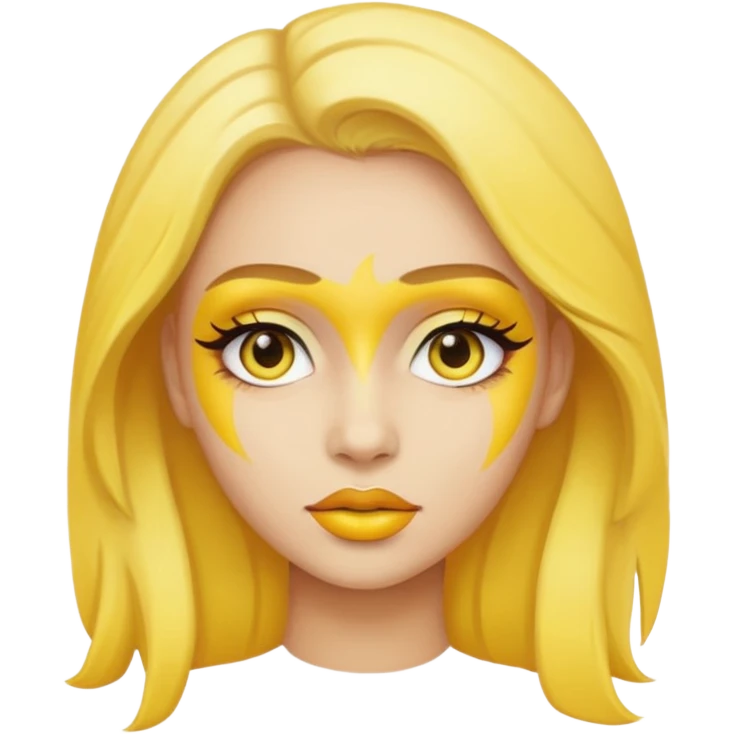yellow makeup  emoji