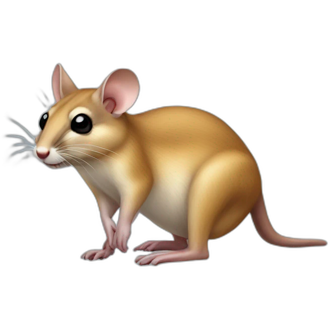realistic full body kangaroo rat emoji