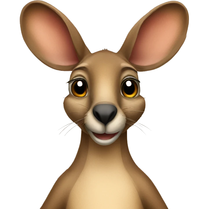 Kangaroo with mice emoji