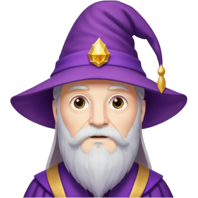 dumbledore wear purple magic hat emoji