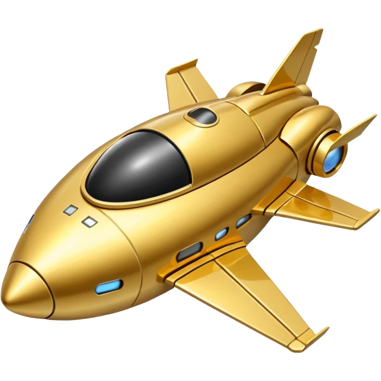 gold spacecraft emoji