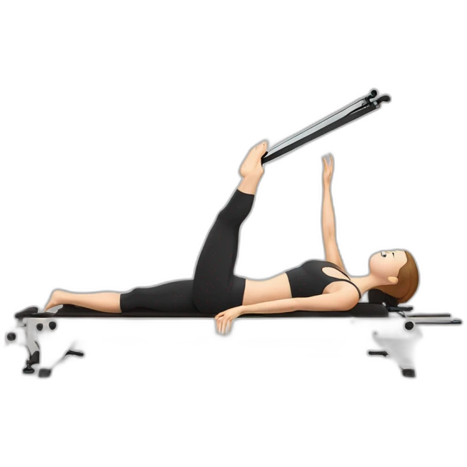 Pilates reformer white classical  emoji