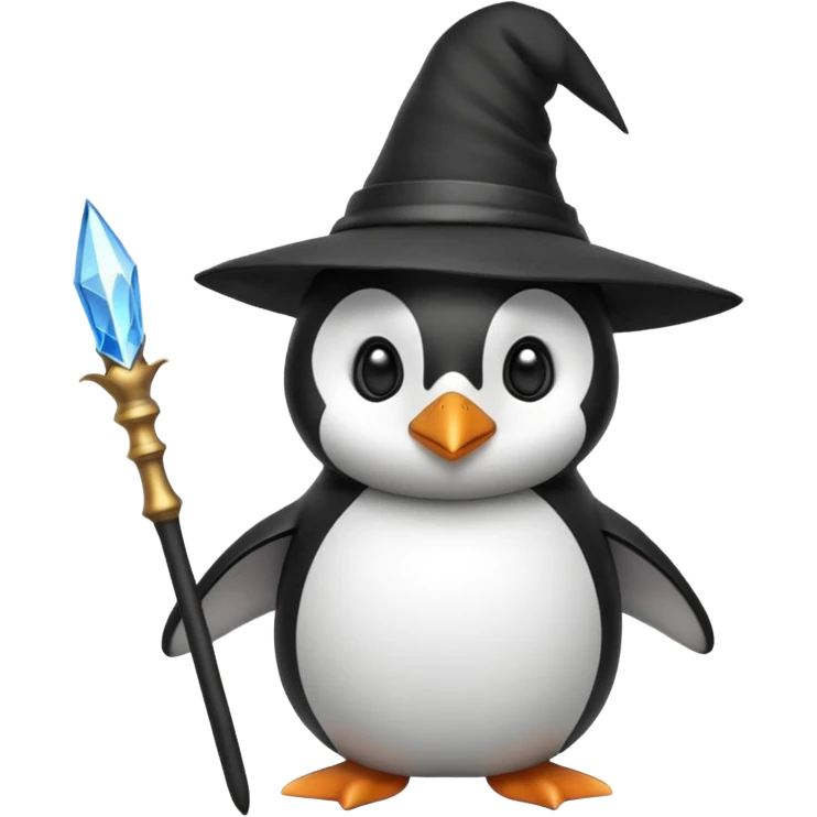 Penguin Wizard emoji