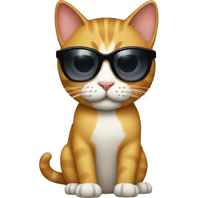 Cat with sunglasses emoji