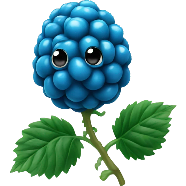 blue raspberry  emoji