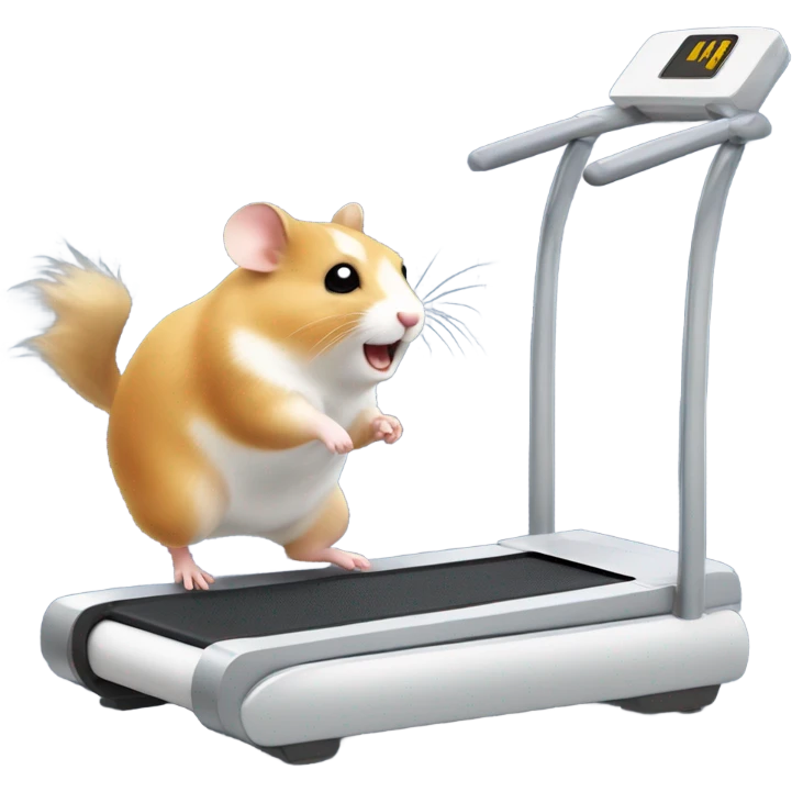 hamster runs on a treadmill emoji