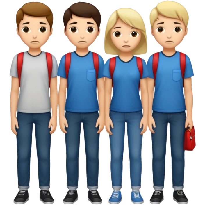sad students with empty pockets emoji