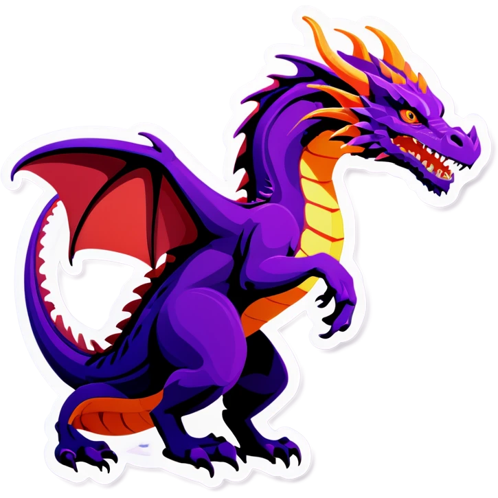 Purple dragon  emoji