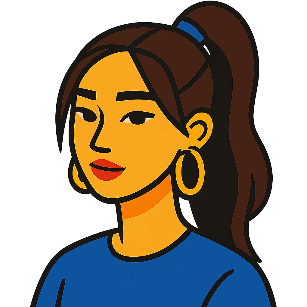 Asian girl with hairstyle like Tate McRae emoji