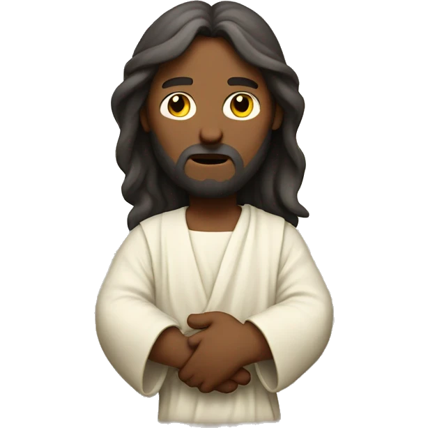 jesus holding a fart emoji emoji