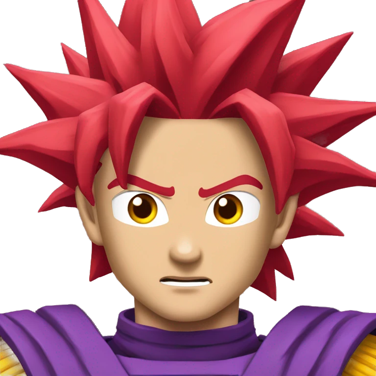 Trunks super saiyan god in red emoji