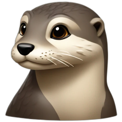 Loutre qui fait un doit d'honneur emoji
