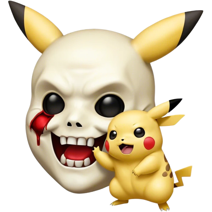 pikachu-ghostface vampire emoji