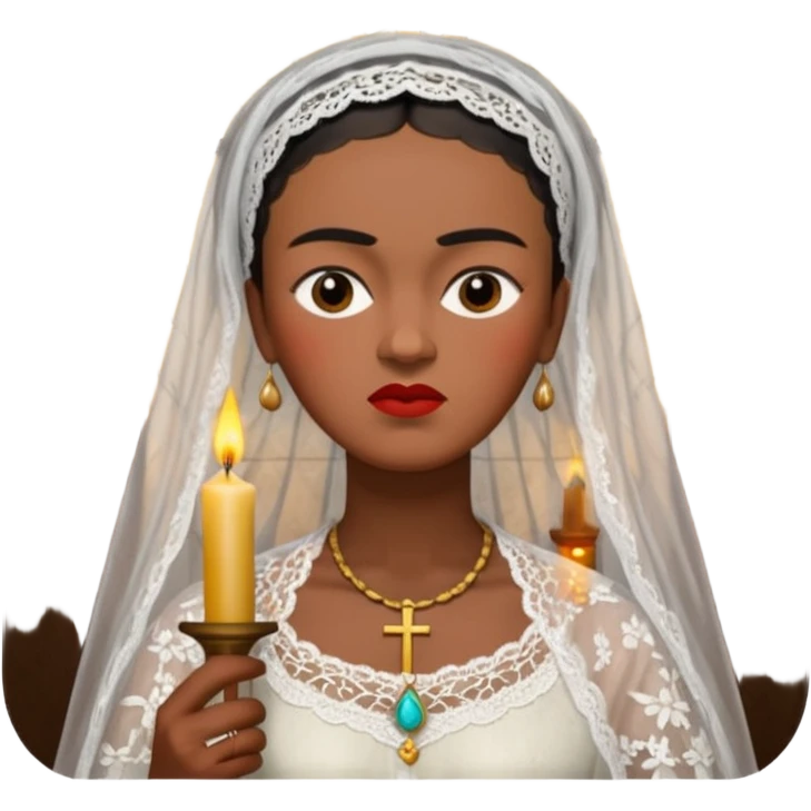 Frida Kahlo in church emoji