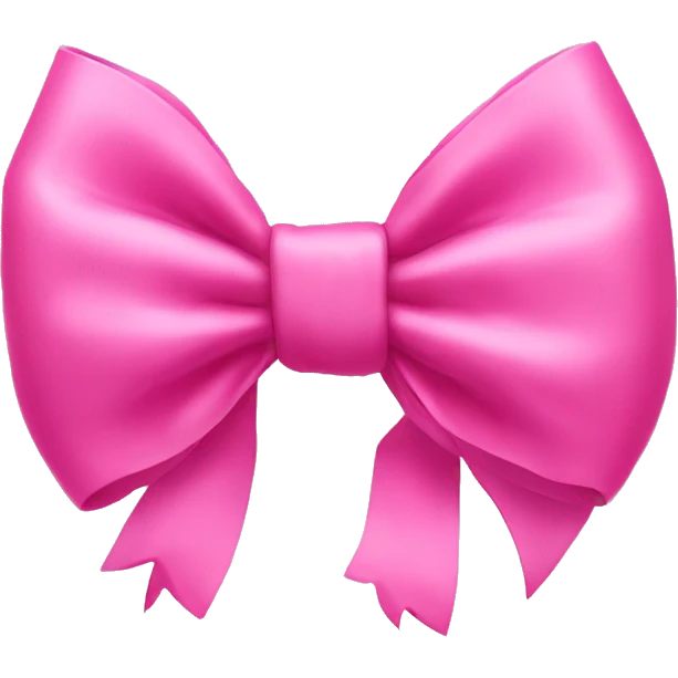 Pink bow emoji