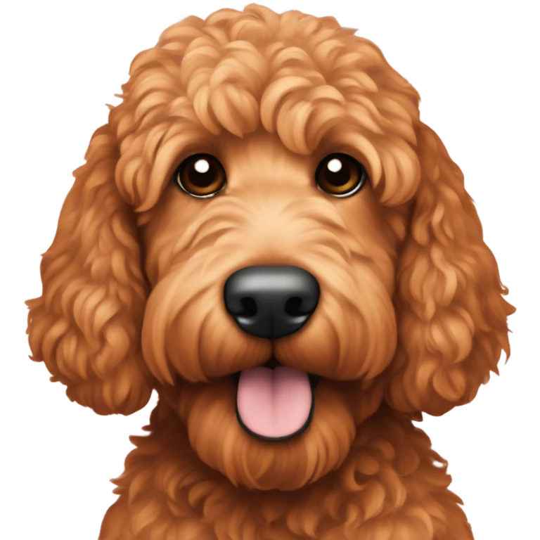 Red goldendoodle  emoji