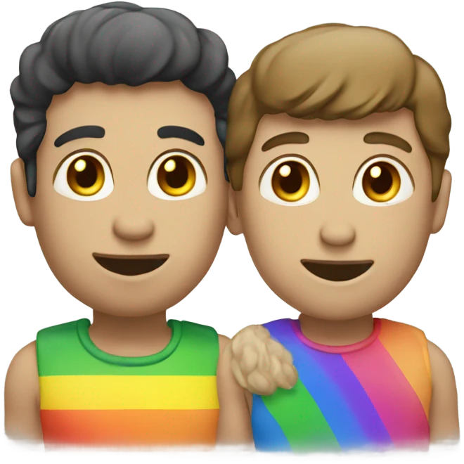 homo and rainbow emoji