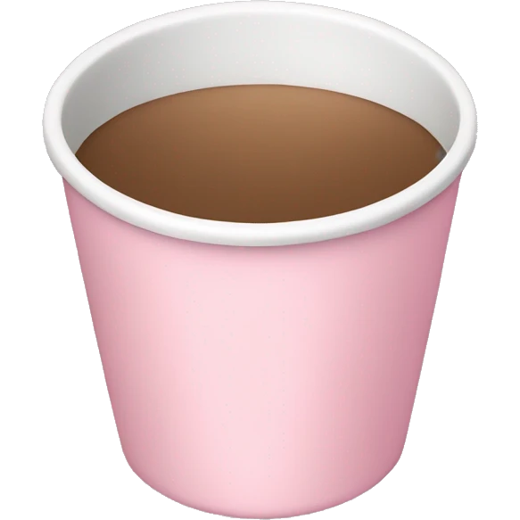 light pink cup emoji