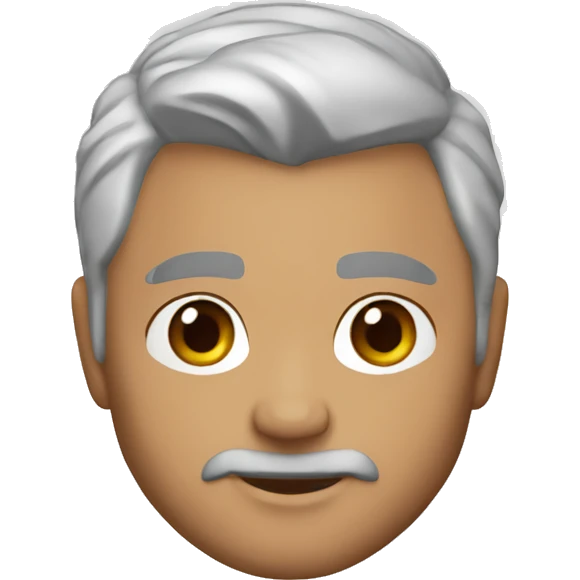 memoji of silver fox, the rock, v neck t shirt emoji