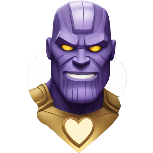 Thanos in love hearts stones emoji