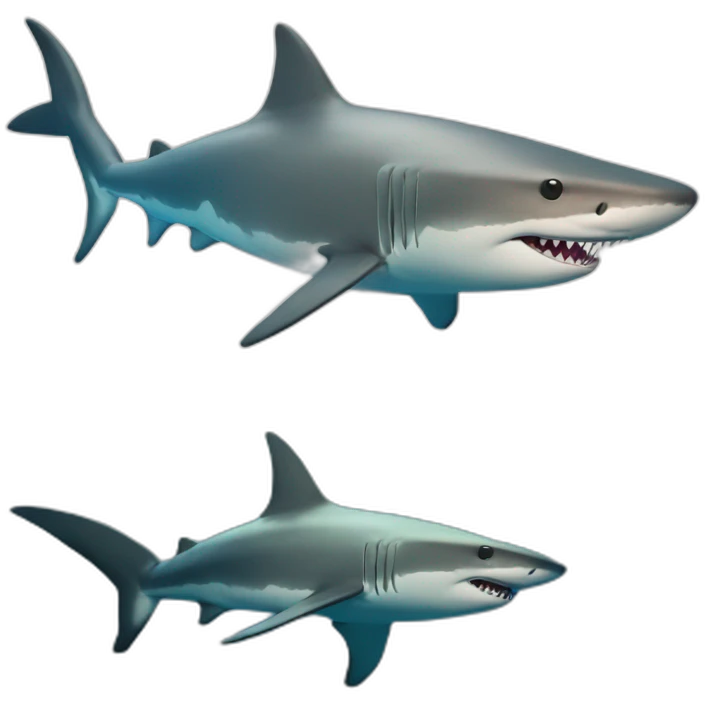 Requin avec des étoile emoji