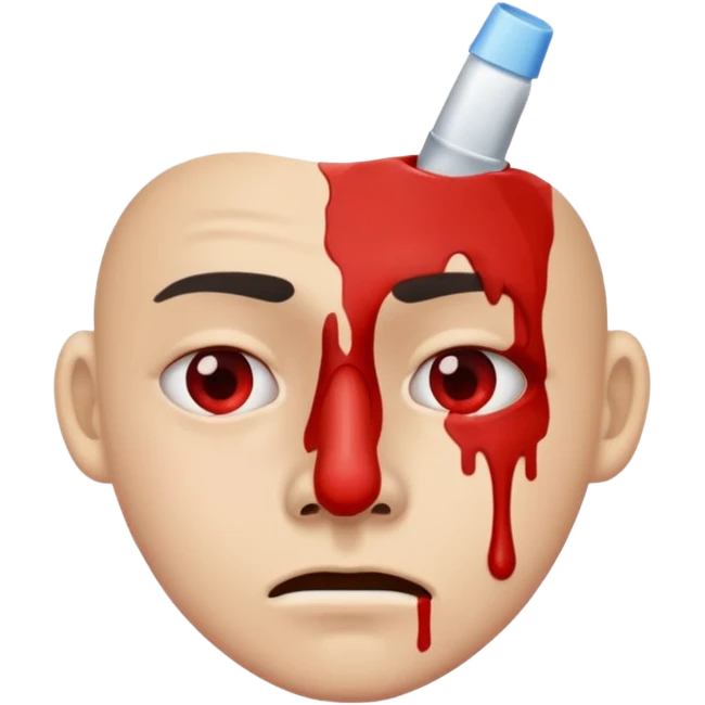 Bludy nose emoji