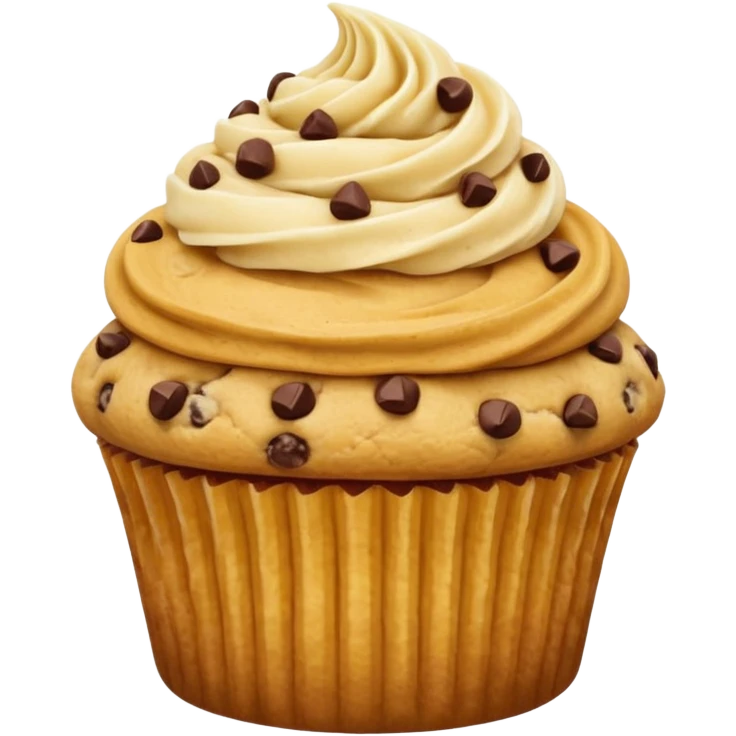 Cookie dough, cupcake emoji