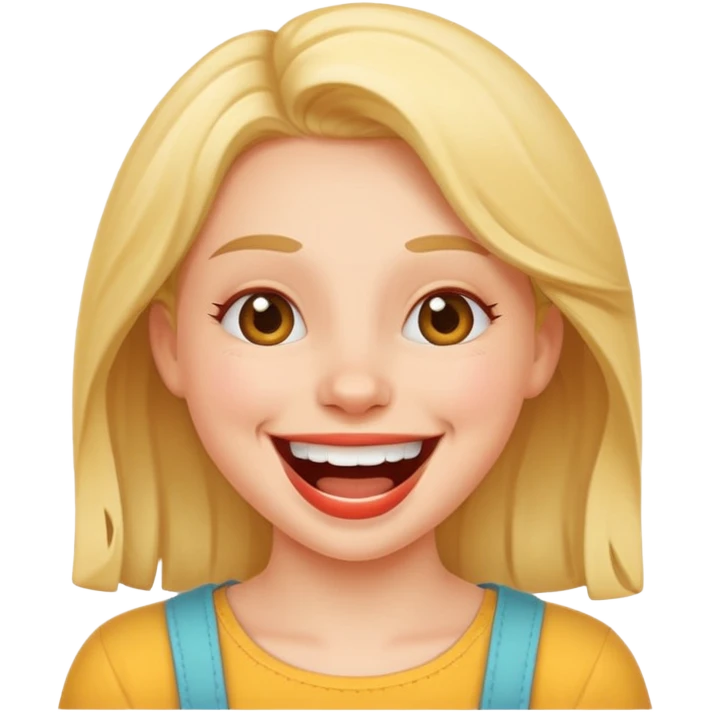 funny laughing girl emoji