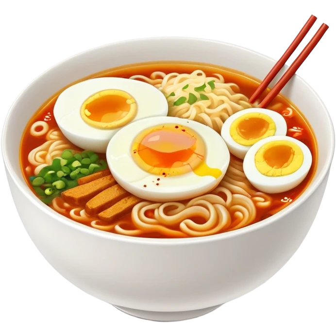 Spicy miso ramen emoji