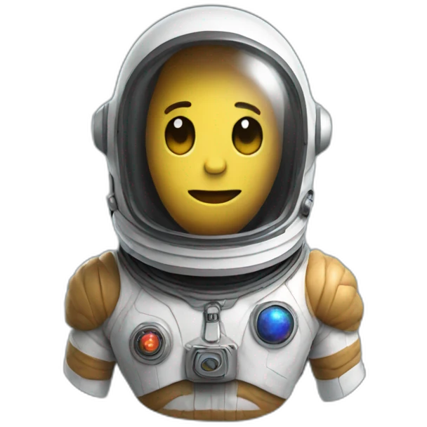 Peanut in space helmet emoji