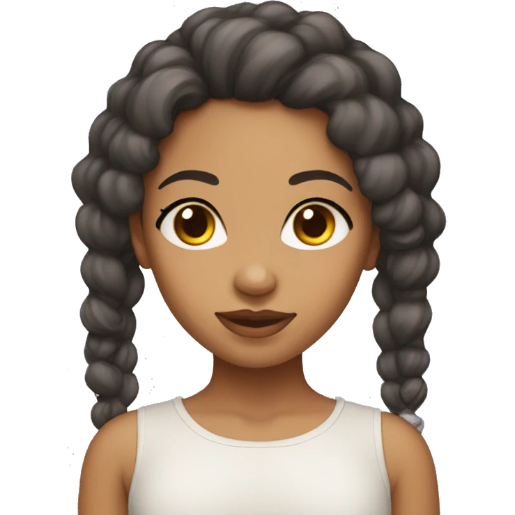 Lightskin girl emoji