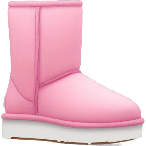 Pink low Uggs with platform  emoji