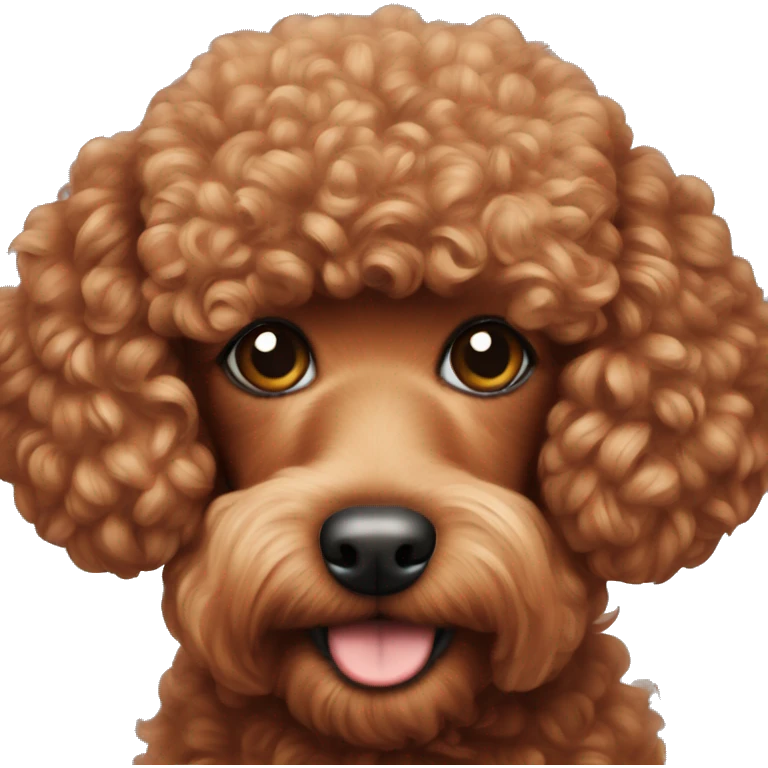Red small poodle  emoji