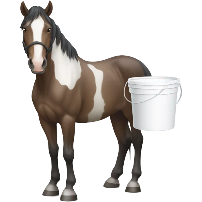 Horse with milk emoji