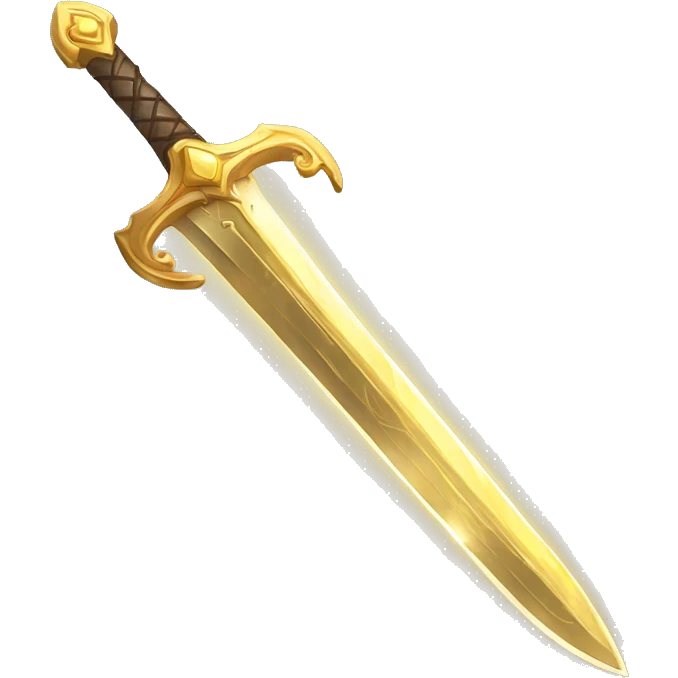 golden enchanted glowing sword emoji