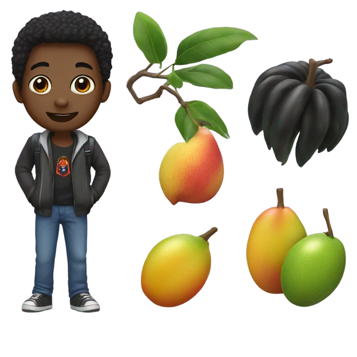 black spidermango to school  emoji