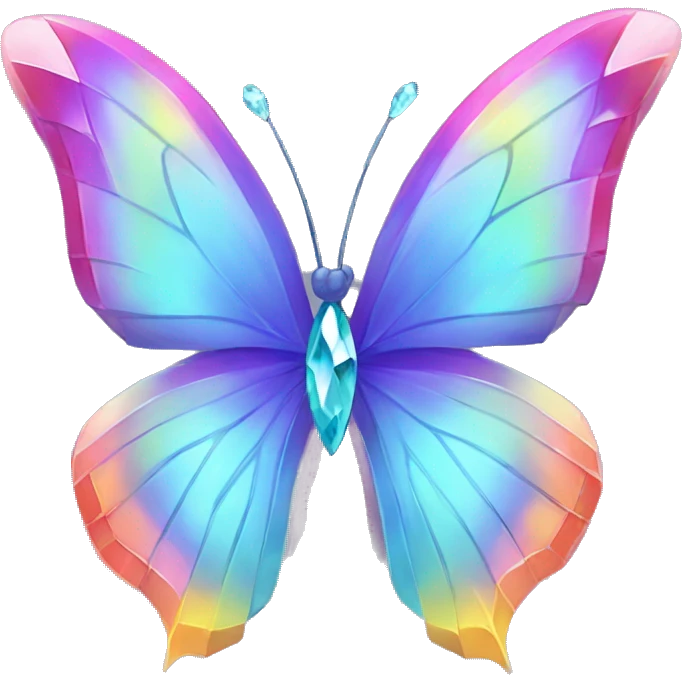 Rainbow-Diamond-Gem-Butterfly-Fakémon emoji
